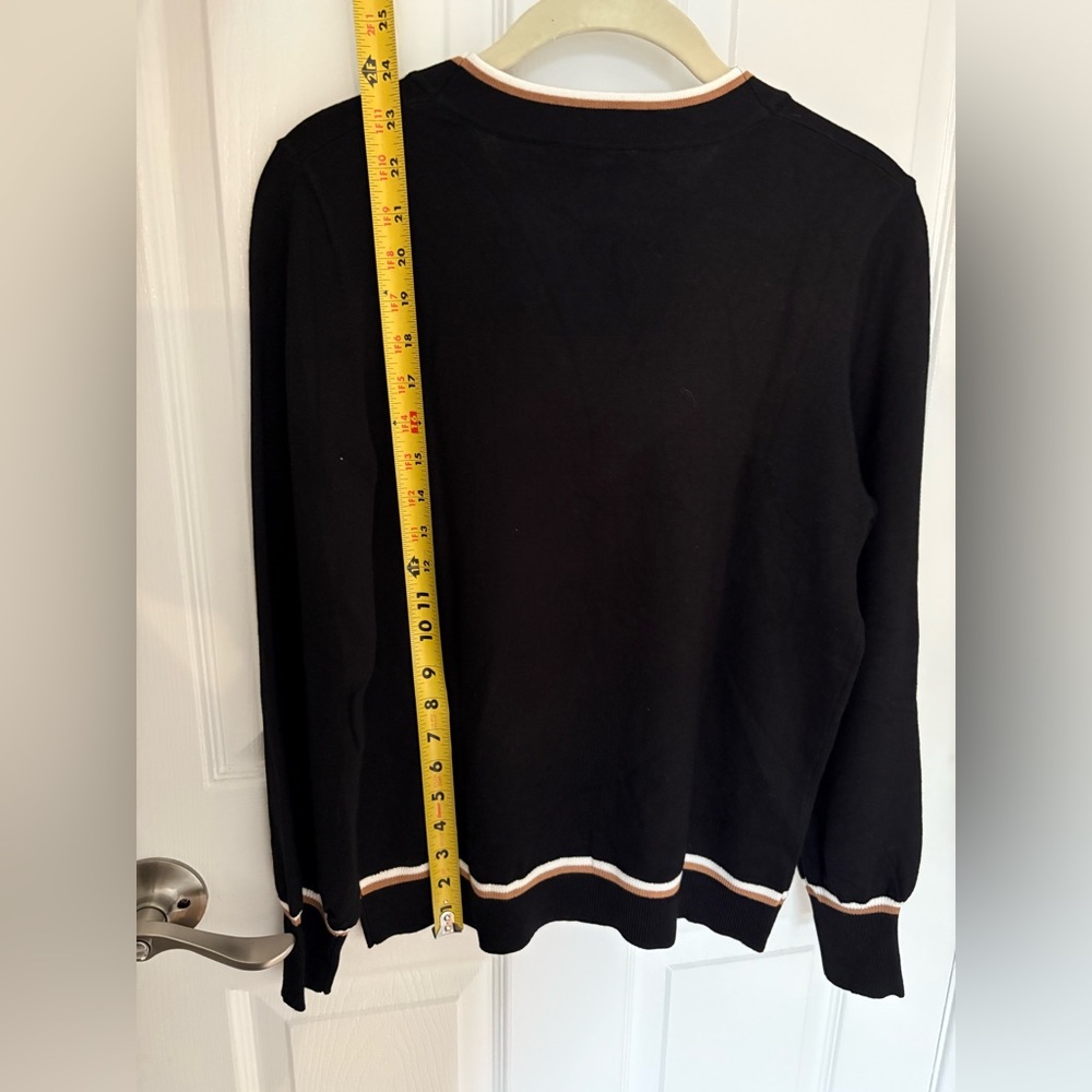 Adrianna Papell Black Blouse with Bow Accent - Picture 5 of 7